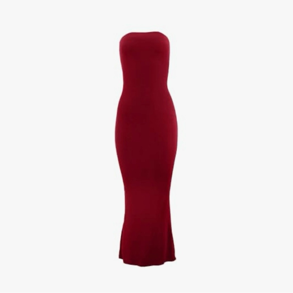 Body Shaping Basic Strapless Maxi Dress - Picture 2 of 6